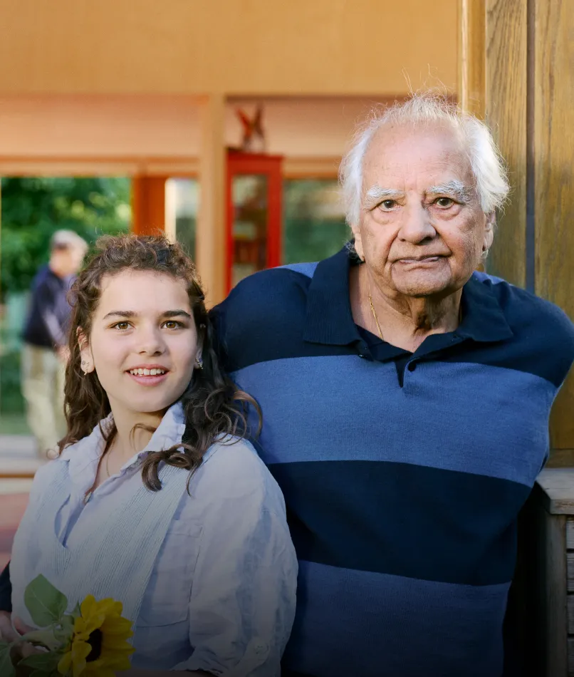 Gulshan Lal Suchdev lives with type 2 diabetes. Pictured here with his granddaughter Luna in Denmark. (photo)